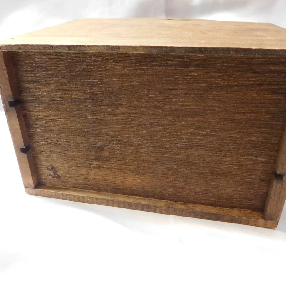Vintage Patriotic The Union and the Constitution Forever Wood Letter Mail Sorter